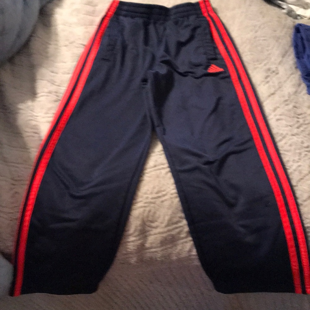 Adidas Boys track pants. EUC.